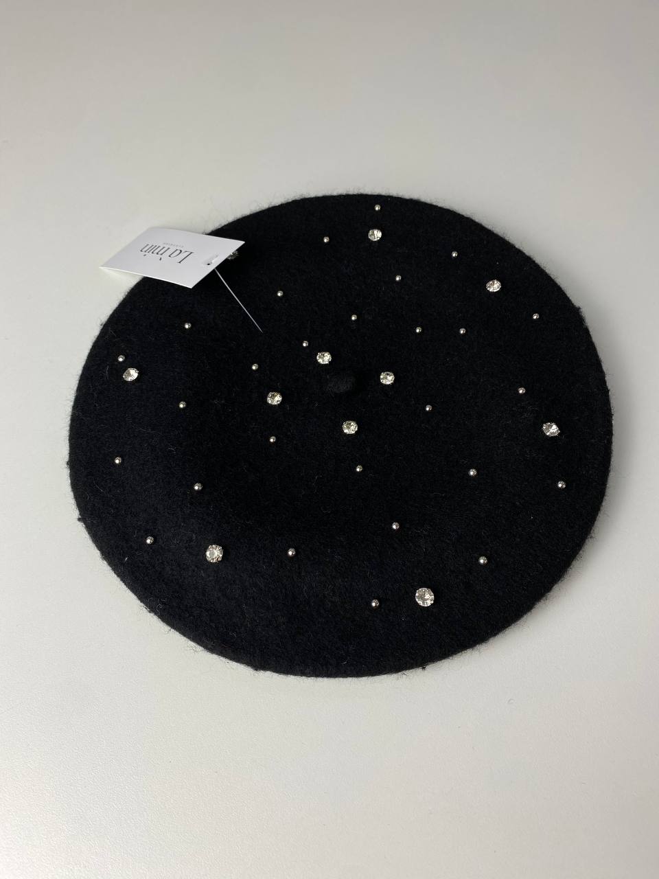 Beret Mütze mit Steinchen