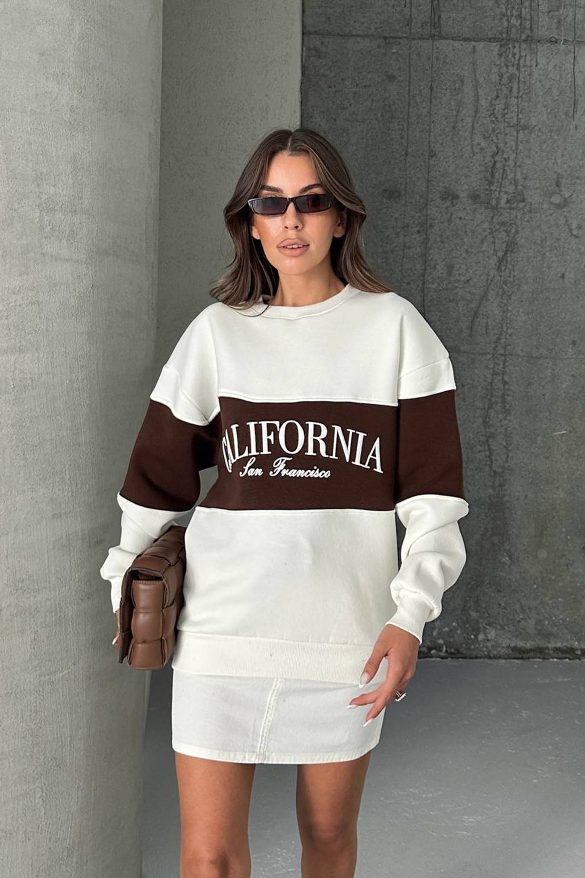 Damen Hoodie – California Oversize Sweatshirt aus Baumwolle