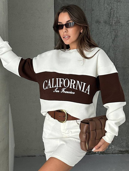 Damen Hoodie – California Oversize Sweatshirt aus Baumwolle