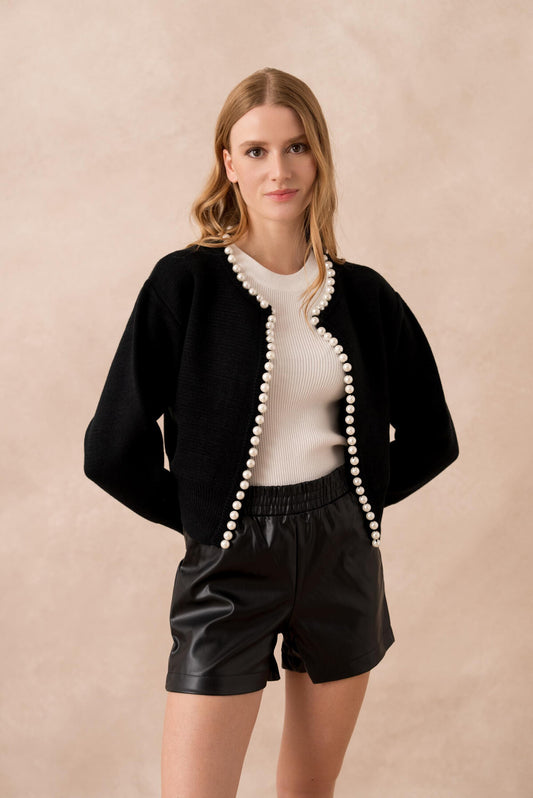 Elegante Perlenweste