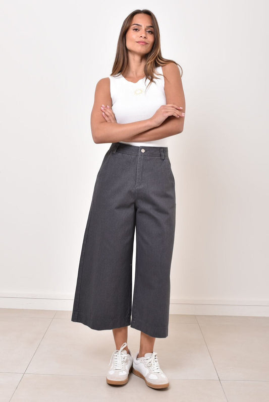 Weite Jeans Culotte