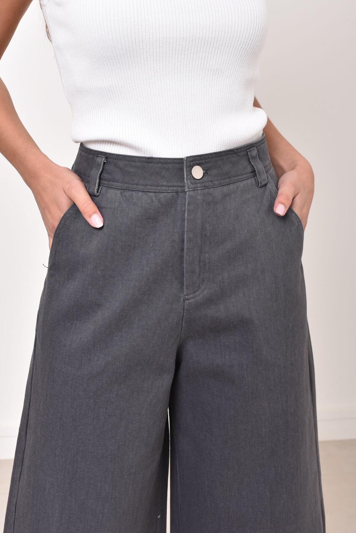 Weite Jeans Culotte