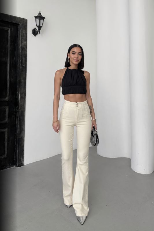 High Waist Flared Jeans