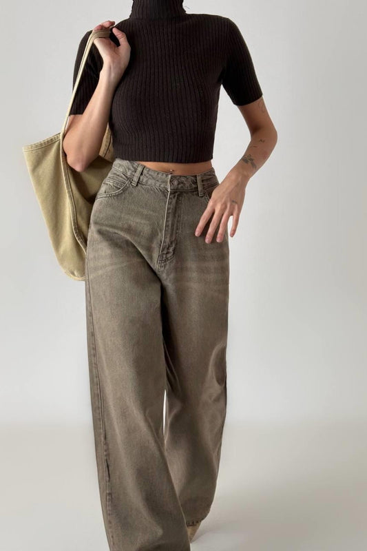 Wide Leg Jeans High Waist