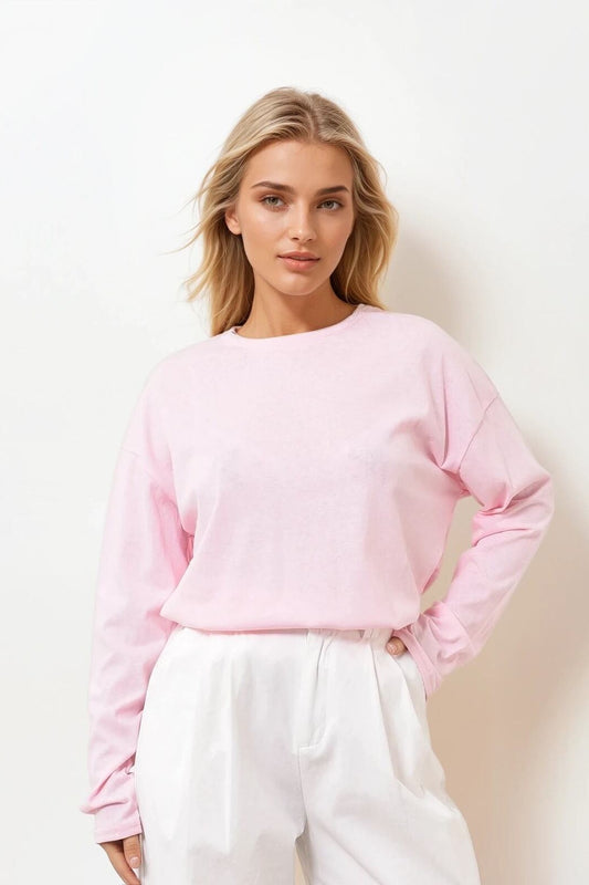 Leichter Pullover mit langen Ärmeln