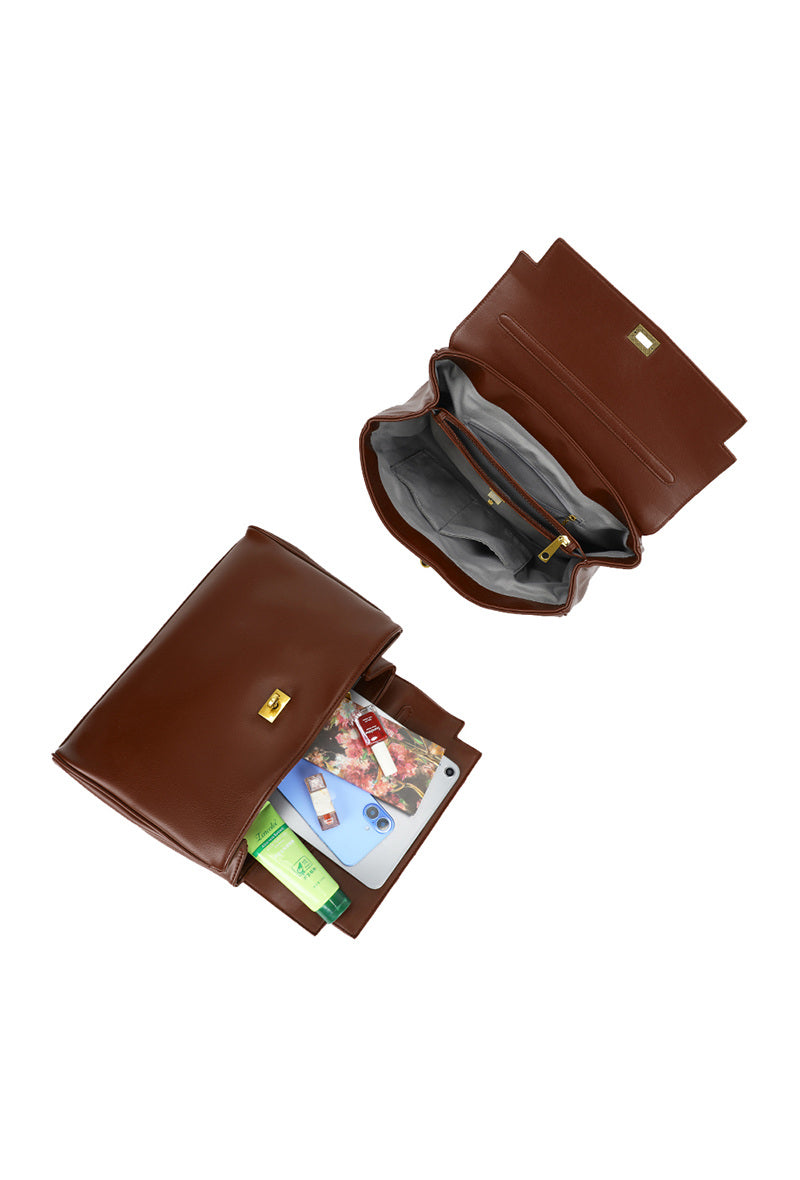 Handtasche mit Doppelring-Verschluss