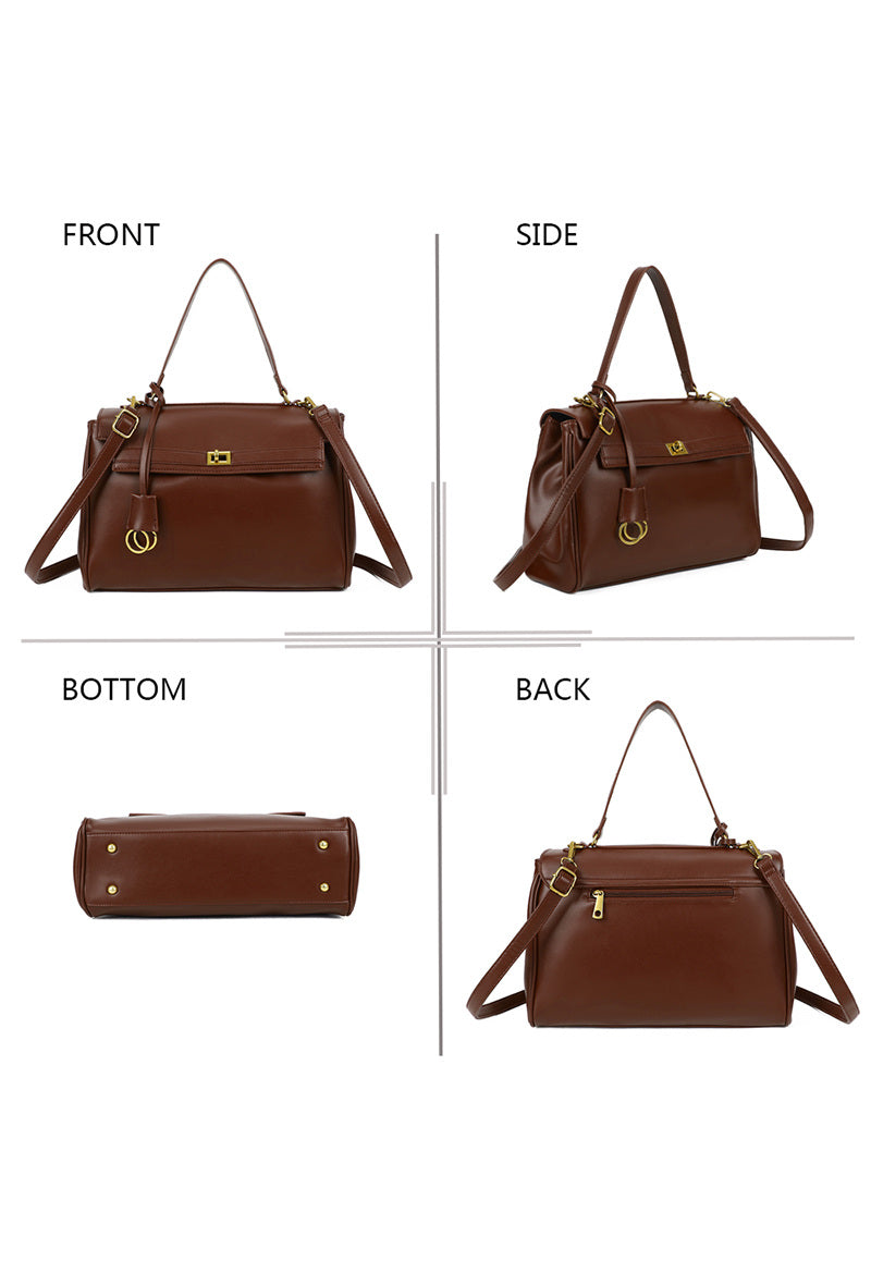 Handtasche mit Doppelring-Verschluss