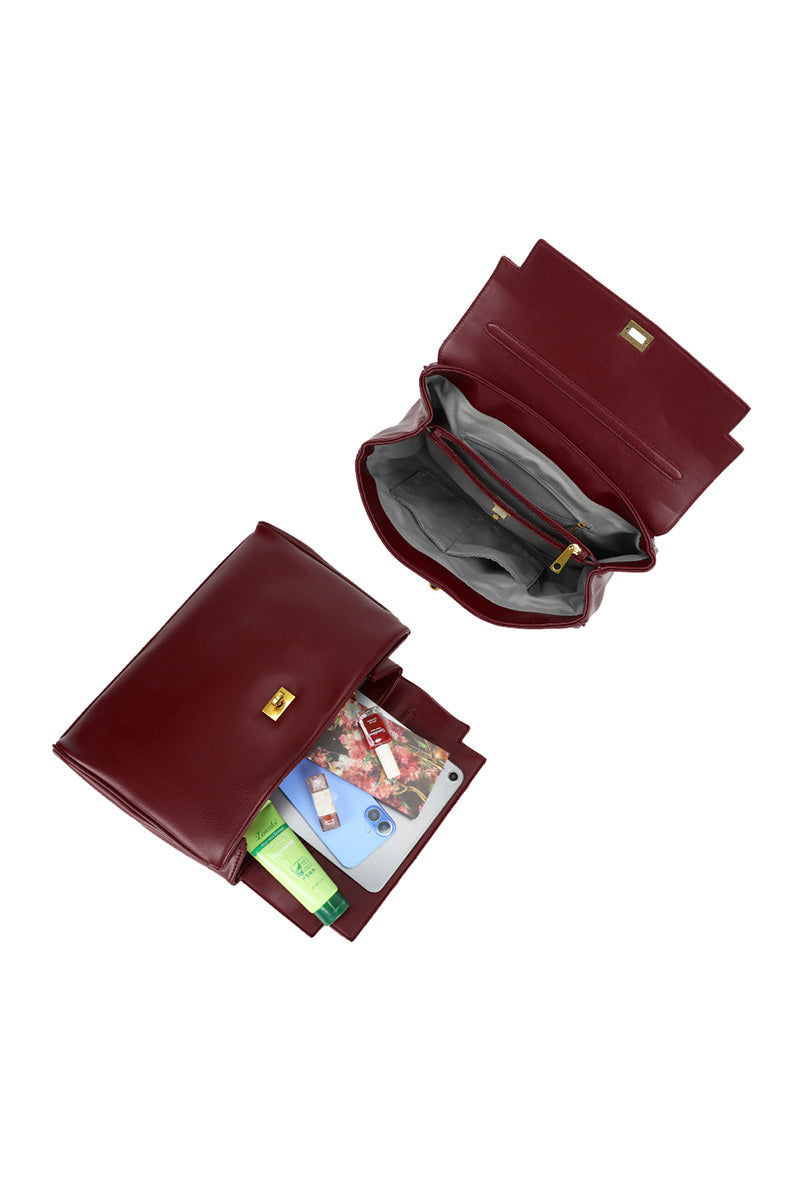 Handtasche mit Doppelring-Verschluss