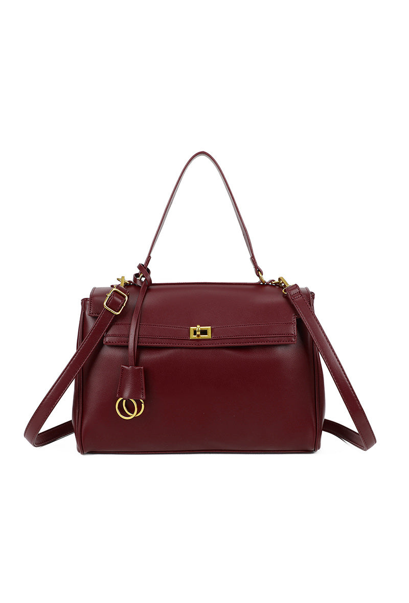 Handtasche mit Doppelring-Verschluss